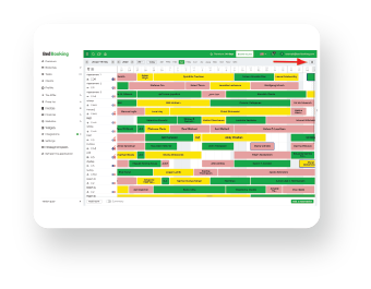 Calendar with bookings